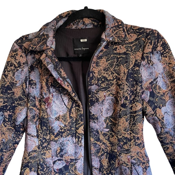 Nanette Lepore Floral Tapestry Coat Size 0 - Picture 4 of 14